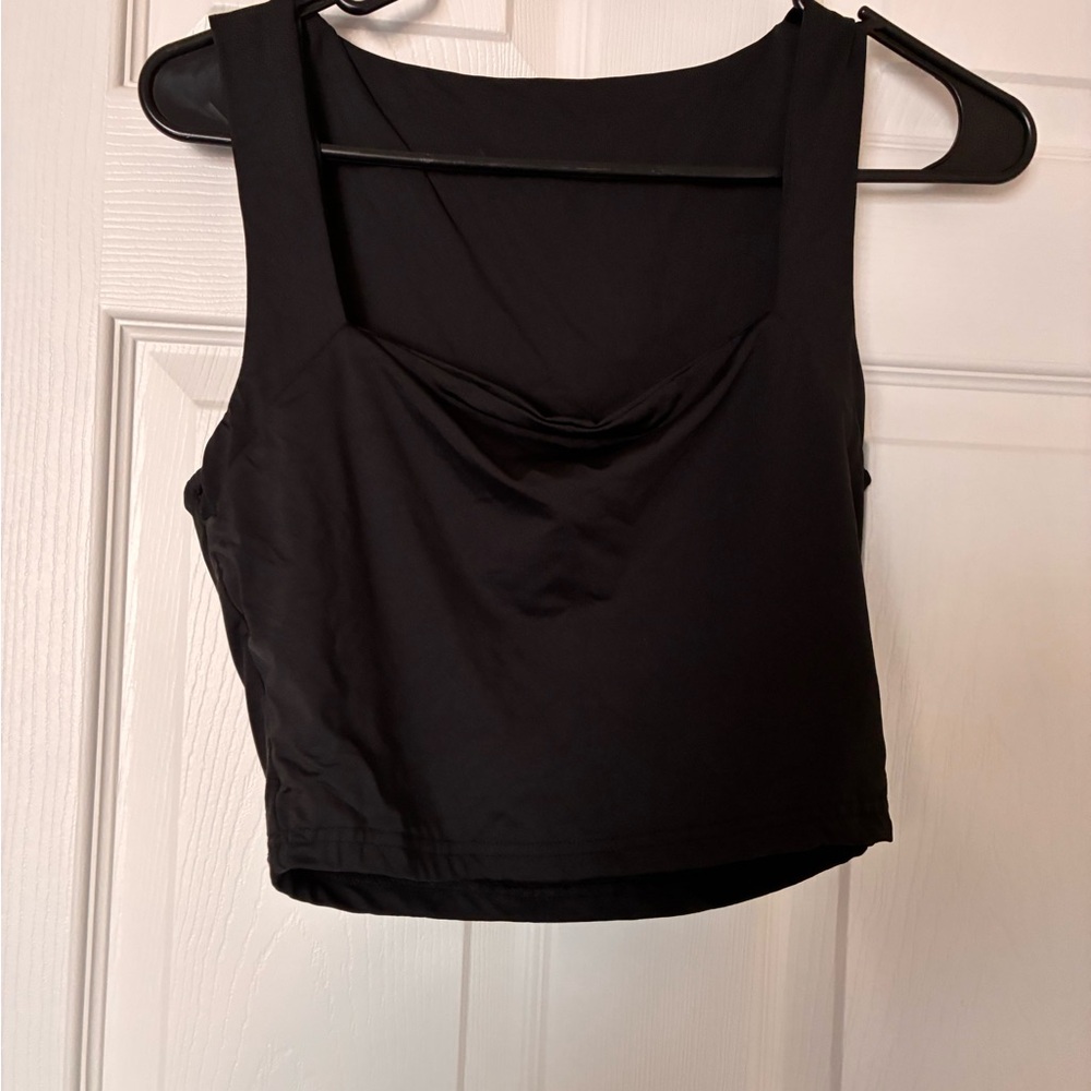 Black Sleeveless 2 piece  Women's Top and skirt